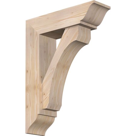 Ekena Millwork Legacy Traditional Smooth Bracket w/ Offset Brace, Douglas Fir, 7 1/2"W x 26"D x 34"H BKT0806X26X34LEC01SDF